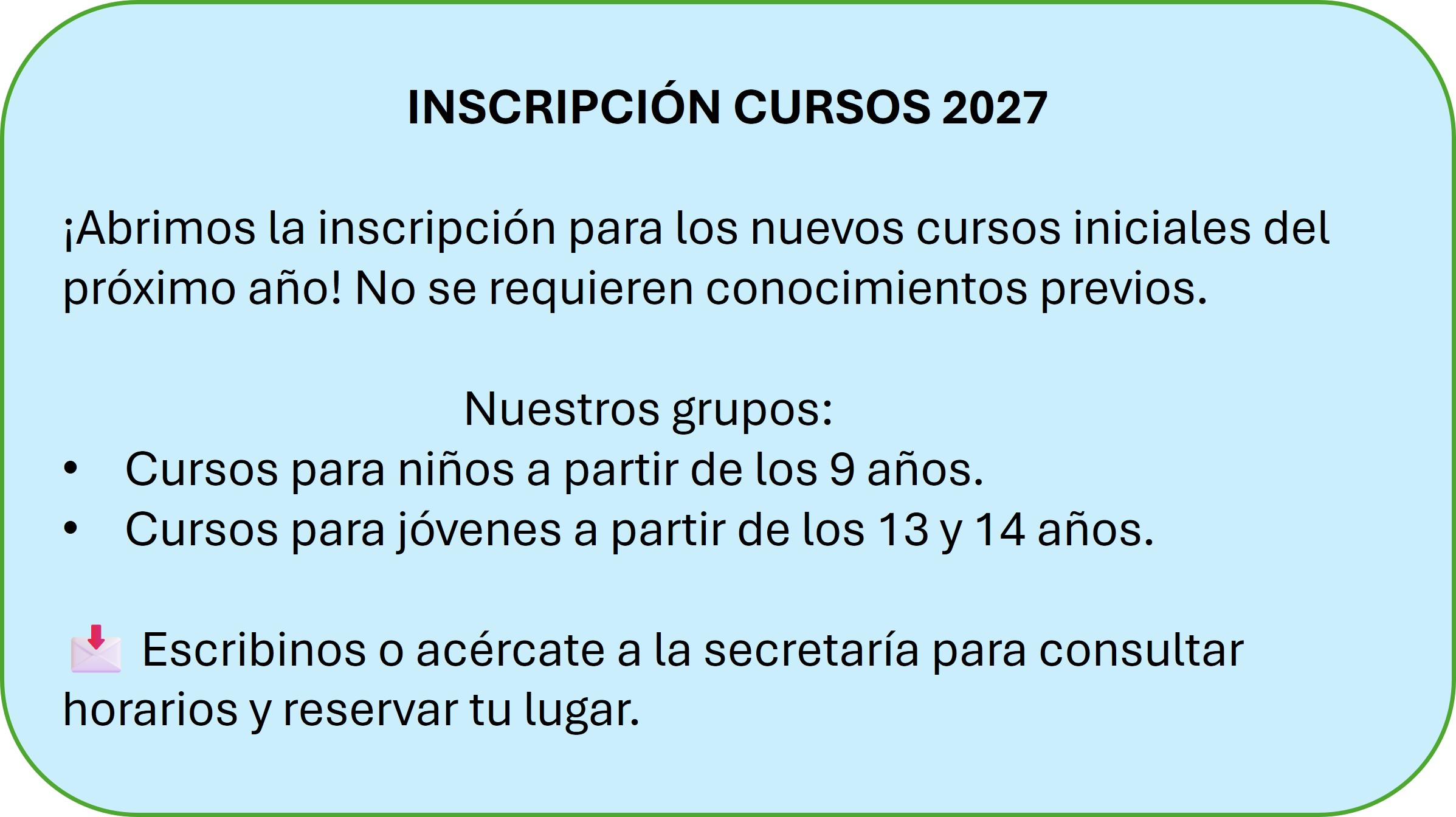 Imagen de Cursos 2027